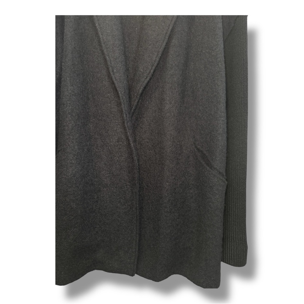 Cynthia Rowley Open Front Wool Blend Cardigan – Size L - Picture 4 of 6